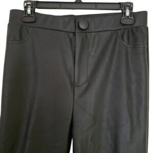 NWT faux leather pants strait leg sz large